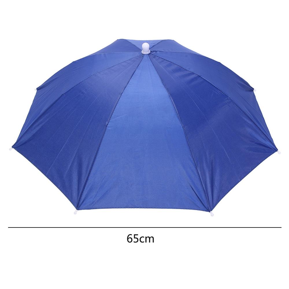 55/65cm Portable Outdoor Umbrella Hat Cap Folding Women Men Umbrella Fishing Hiking Golf Beach Headwear Handsfree Umbrella: 13