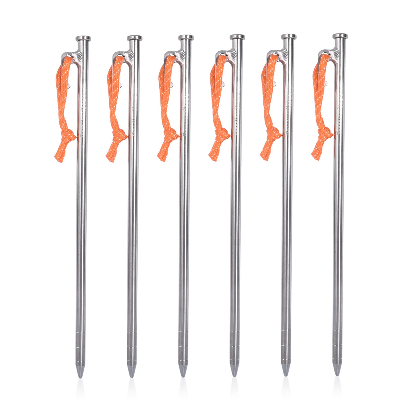 Viaggio senza limiti 24 30 35CM picchetti per tende da campeggio in lega di titanio per impieghi gravosi chiodi per escursioni tutto'aperto escursionismo giardinaggio: Ti4015P 24cm