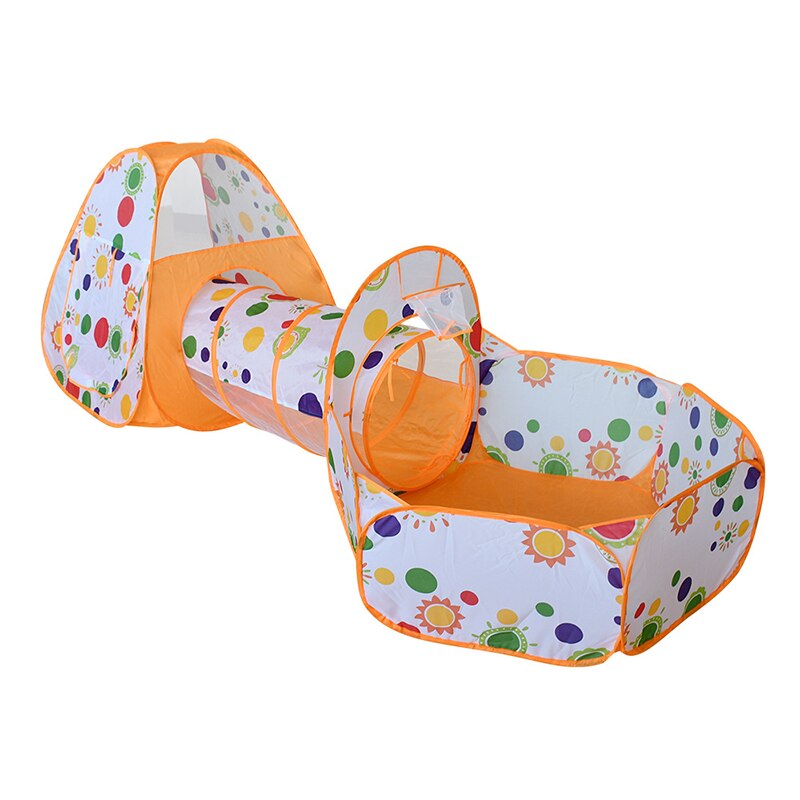 3 in 1 freundlicher Zelt Tragbare Baby Ball Schwimmbad Grube freundlicher Zelte mit Krabbeln Tunnel Innen Art Spielhaus Pop hoch Tipi: D