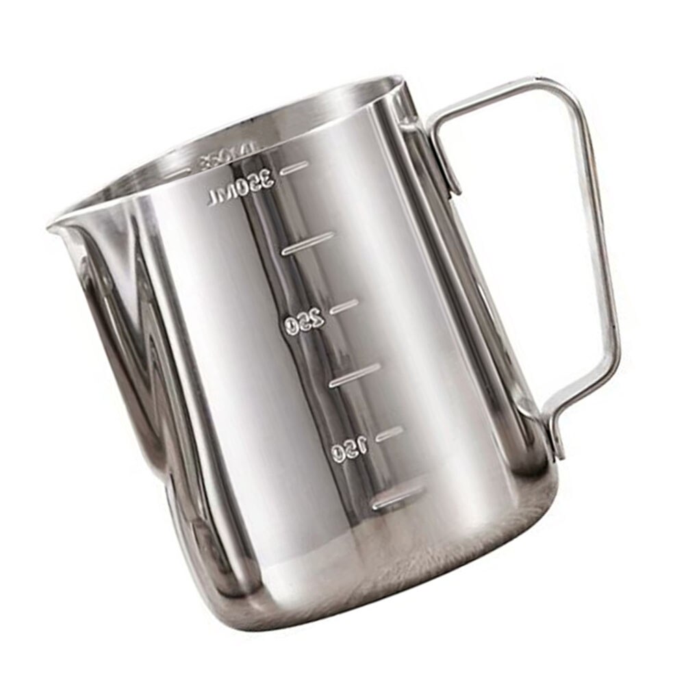 350ml Measuring Cup Steaming Frothing Pitcher Stainless Steel Measuring Cup with Marking and Handle