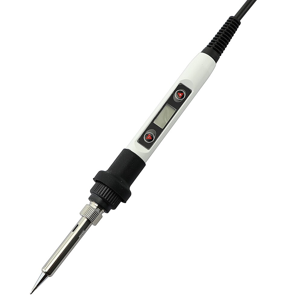 60W Temperatur Einstellbar Elektrische Lötkolben 110V 220V 80W Digital Display Solder Stift Schweißen Reparatur Werkzeuge: 220V EU Plug / 80W White