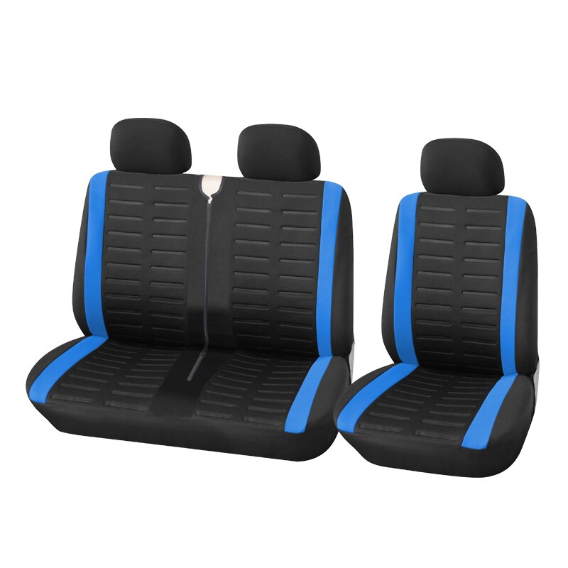 Fundas protectoras universales para asiento de coche, 2 + 1, para Peugeot Boxer 250, Volkswagen T4, 3302 gazelle, Sprinter 02: BLUE