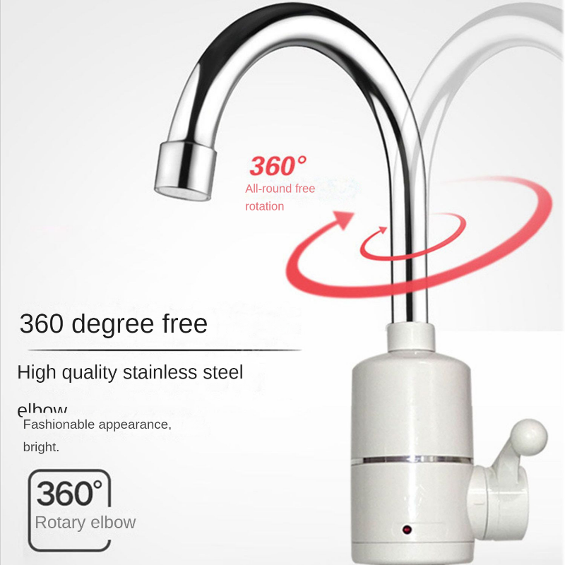 Grifo calentador de agua eléctrico para cocina, calentador instantáneo de agua y fría, sin depósito