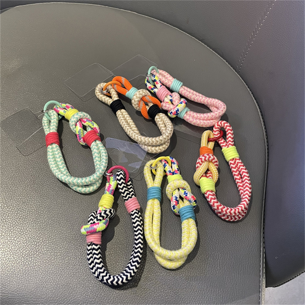 Korea Mobile Phone Lanyard Hanging Decoration Can Be Carried Twist Rope Anti-loss Pendant Strong Wrist Short Straps Band