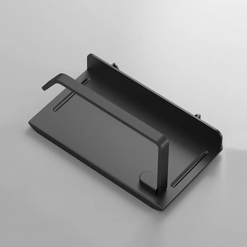 Aan de muur te bevestigen toiletrolhouder met zelfklevende achterkant, geschikt voor toiletpapier, gemaakt van kunststof en eenvoudig te installeren.