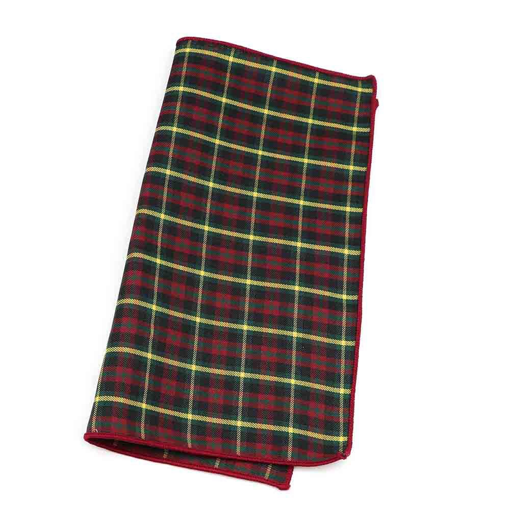 Bomuld stribet plaid brun grå grøn herre lommetørklæde lomme firkantet klassisk hankie jakkesæt tilbehør afslappet vintage: 17