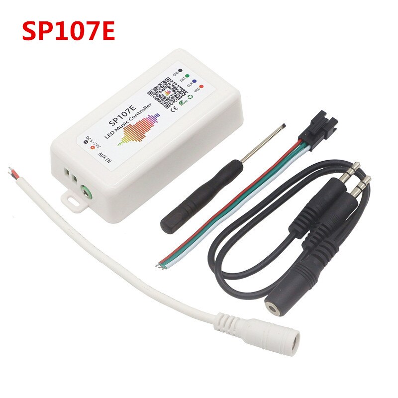 DC5-24V SP105E SP107E Magic Bluetooth Music Controller SP108E WIFI Controller For WS2811 WS2812B SK6812 APA102 WS2801 LED Strip: SP107E