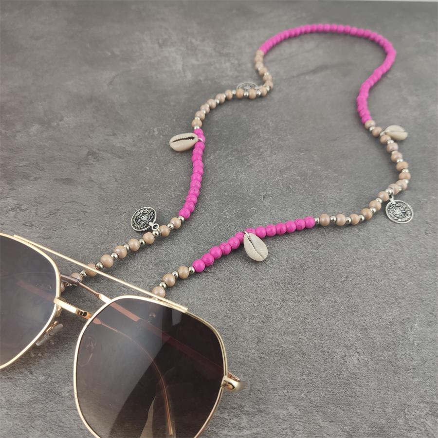 Trendy kvinders sten beaded solbriller kæde briller kæder halskæde rem reb læse briller holder smykker tilbehør