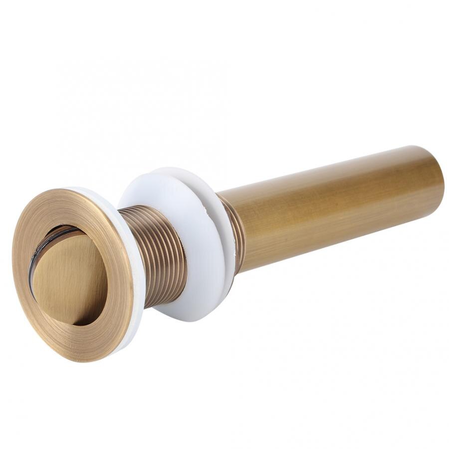 Bathroom Shower Antique Style Flap Type Brass Bathroom Drain Stopper Basin Drain without Overflow Bathroom Shelf Rack