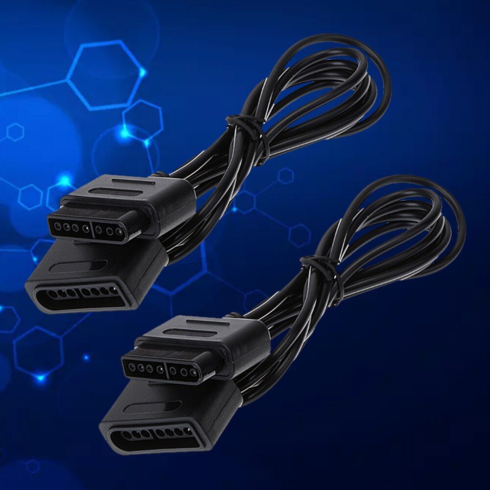 1/2 Stuks Verlengkabel Cords Voor Snes Super Game Handvat Gamepad Kabel Voor Nintendo 16 Bit Controller