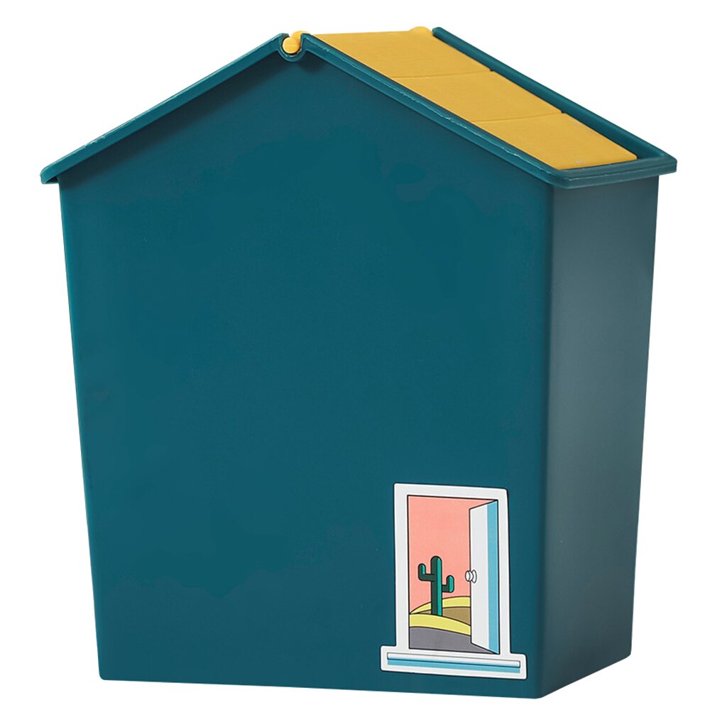 Nordisk hus form skraldespand hjemme bil spand med låg plast skraldekurv