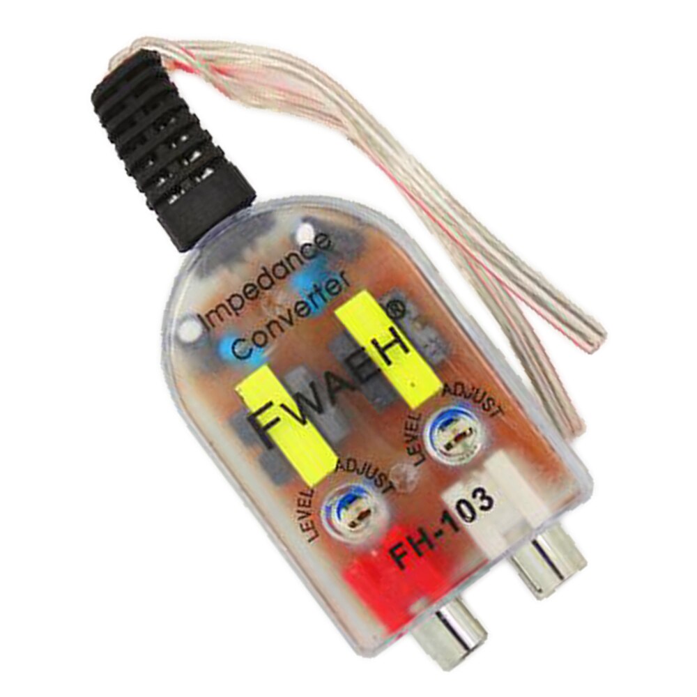 Speaker to RCA Line Impedance Converter High to Low Car Converter