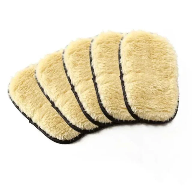 Guante de esponja para limpieza de coche, manopla de lavado para pulir el coche, guantes de microfibra para limpieza de hogares de cocina automotriz, lana, 1/10 Uds.: Oro