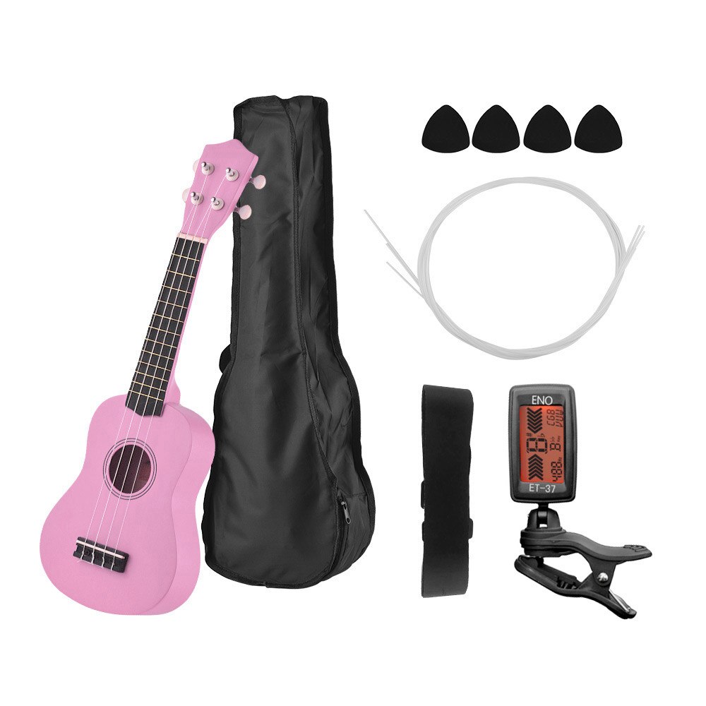 21 Inch Akoestische Ukulele Gekleurde Sopraan Ukelele Uke Kit Basswood Met Draagtas Ukulele Band Snaren Picks Gitaar Tuner