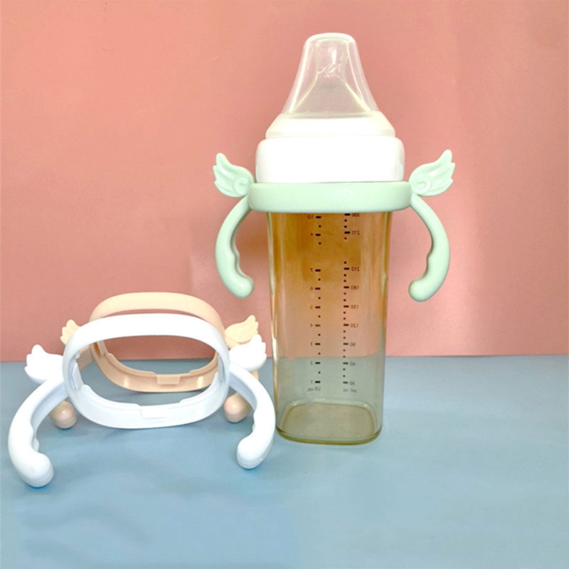 BPA kostenlos klassisch neugeboren Flasche Griff handhaben kompatibel Silikon Griffe Pro Hegen Flasche Größe Baby Fütterung Flasche Zubehör