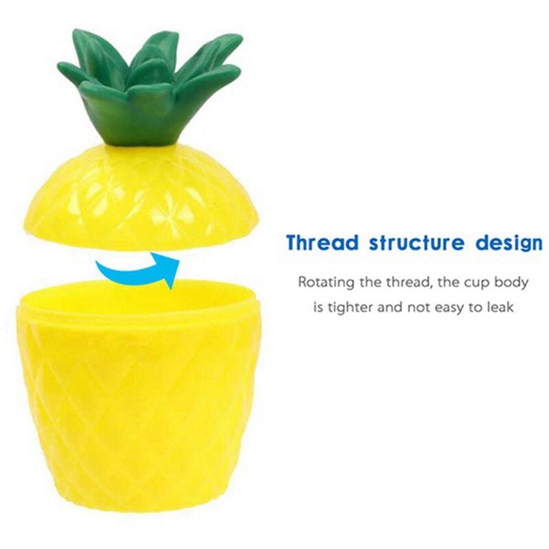 6Pcs Plastic Pineapple Drink Cup Tropical Cup Beach Hawaii Party Decoration
