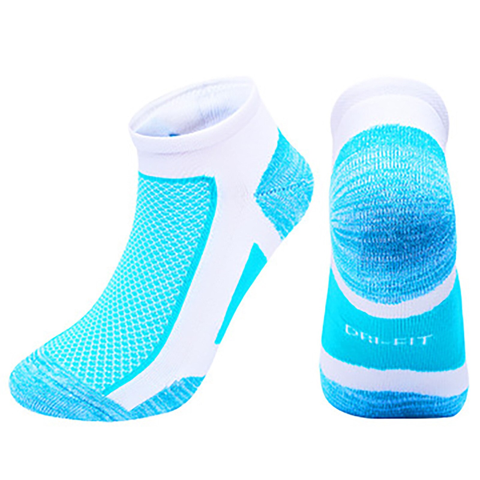 Men Women Sports Socks Middle Canister Movement Towel Cotton Breathable Socks Badminton Walking Breathable Thin Socks 30#: BU / L