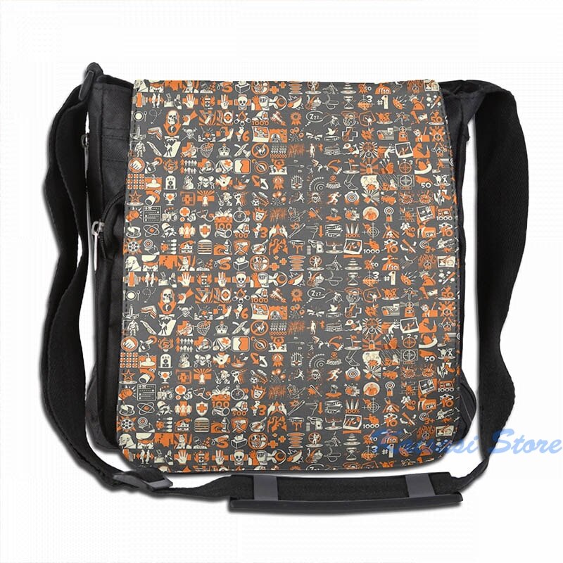 Team Fortress 2 Achievement Pattern USB Charge Backpack men School bags Women bag Travel laptop bag