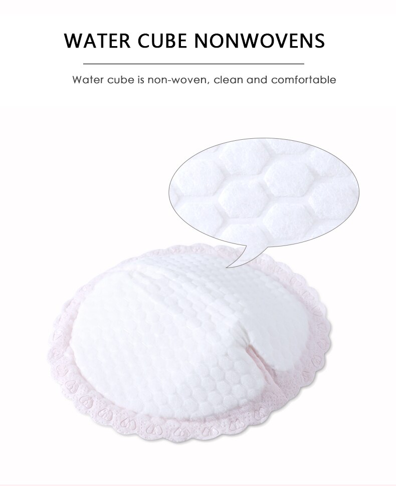 8pcs Breathable Nursing Pads Disposable Anti-overflow Breast Pad Filled With Milk Paste leak-proof Non-washable Milk Feeding Mat