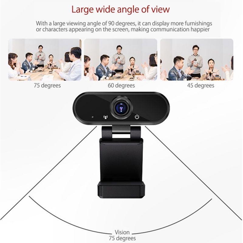 Auto Focus HD Webcam 1080P With Dual Mics - Perfect For Zoom Meetings & Streaming
