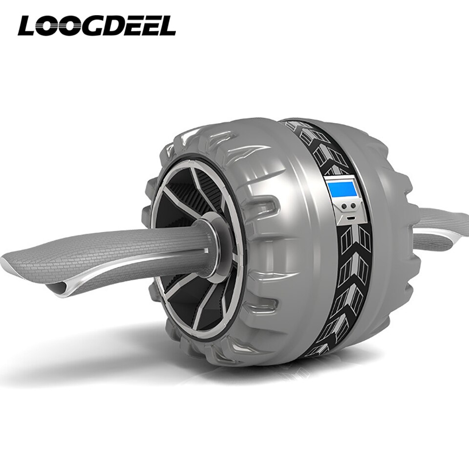 Loodeel – comptage électronique, rebond AB rouleau, roue abdominale, équipement de Fitness, gymnastique à domicile, exercice d&#39;entraînement avec genouillère