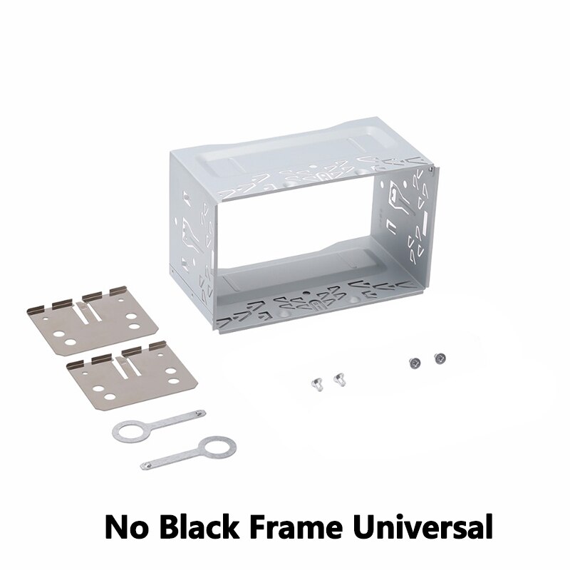 Universal 2 din radio montering rammekoffert dobbel din bil  mp3 spiller hovedenhet installasjonsramme dvd spiller fascias veske for vw: 2 din for universal