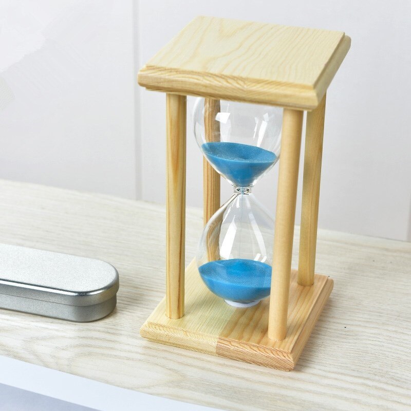 3/5/15/30 Minutes Luminous Hourglass Sand Clock Timer Kitchen School Wooden Hour Glass Sandglass Tea Timers Home Decor