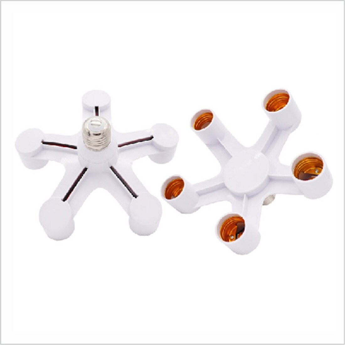 5 in 1 Light Socket Splitter Household Screw Socket Multi Adapter Converter for Standard LED E27 Bulb,Garage,Kitchen,Dining Room