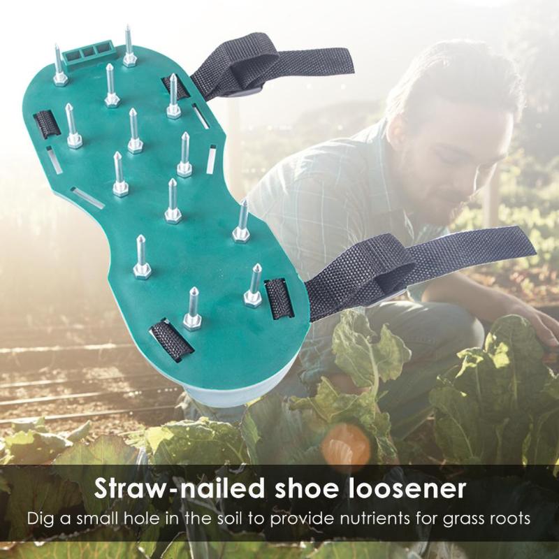 Rasen Belüfter Sandalen Gartenarbeit Boden Farbe Selbst nivellierung Zement Bau Nagel Schuhe Vertikutierer Grünland Aufreißer Werkzeug