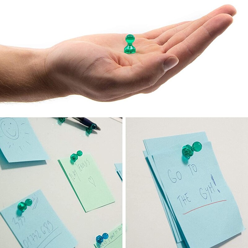 56 Kleurrijke Push Pin Magneten 7 Diverse Kleur Sterke Magnetische Push Pins Perfect Te Gebruiken Als Koelkast Magneten