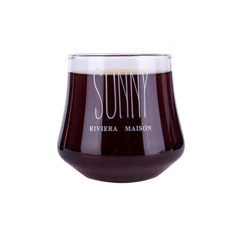 350ml milk tea cup drink cups Transparent glass cute cartoon printing milk cup kitchen&bar supplies cups Glass Cup for Juice: B