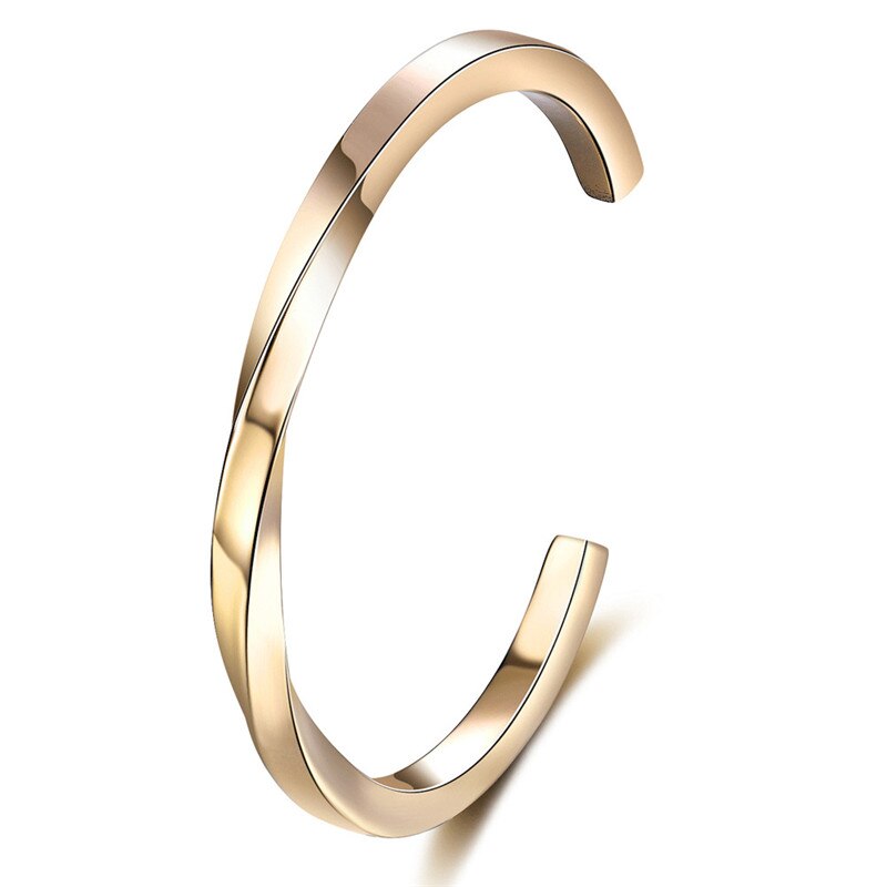 Zorcvens guld sølv farve klassisk mærke rustfrit stål punk armbånd til kvinde: 83642