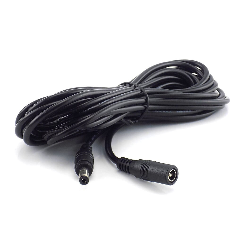 5m 10m 12V DC Power Supply Cable Extension Cord Female to Male Plug 5.5mmx2.1mm Adapter For CCTV Camera lED Light Strip