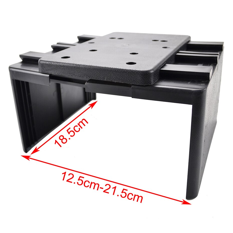 Boîte de rangement universelle, Console centrale, accoudoir double couche, Console de voiture en cuir PU