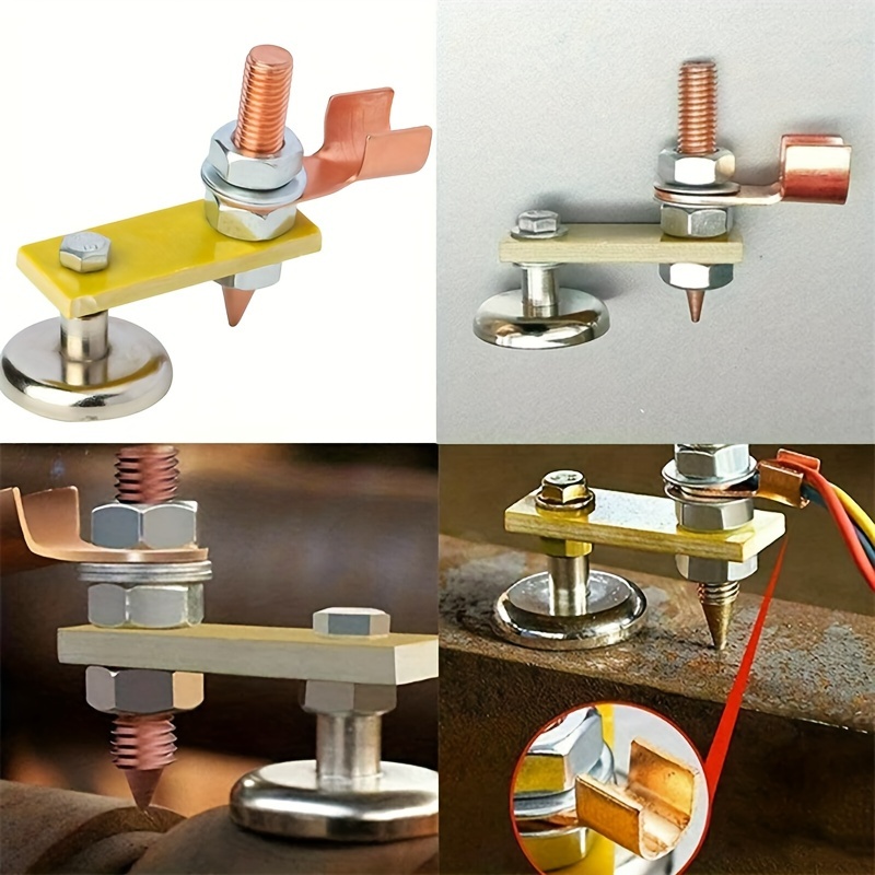 Cabezal magnético para carpintería, abrazadera de tierra magnética, placa de Metal, accesorios de herramientas de soporte de soldadura