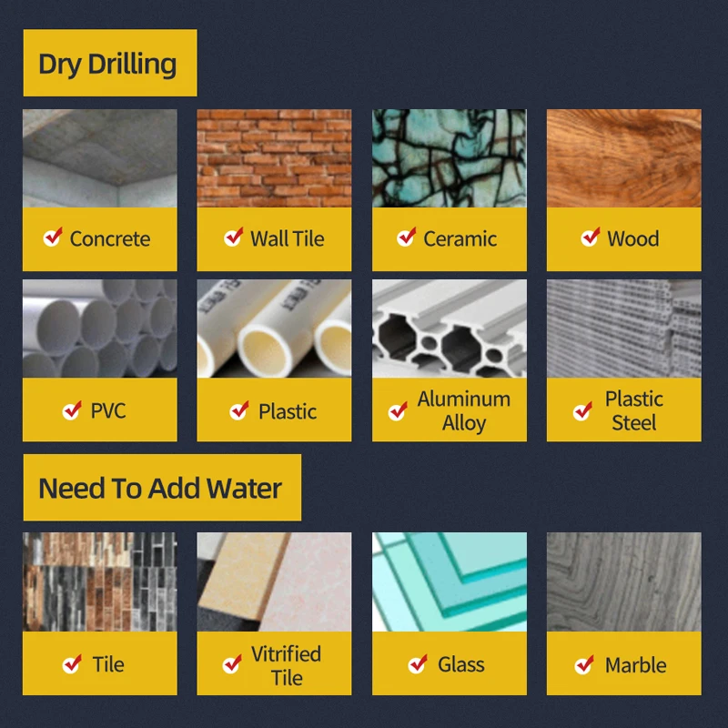 Brocas hexagonales cruzadas para azulejos, abridor de agujeros para azulejos de cerámica y hormigón, herramientas de aleación dura de carburo Tunsten, 3mm, 4mm, 5mm, 6mm, 8mm, 10mm, 12mm