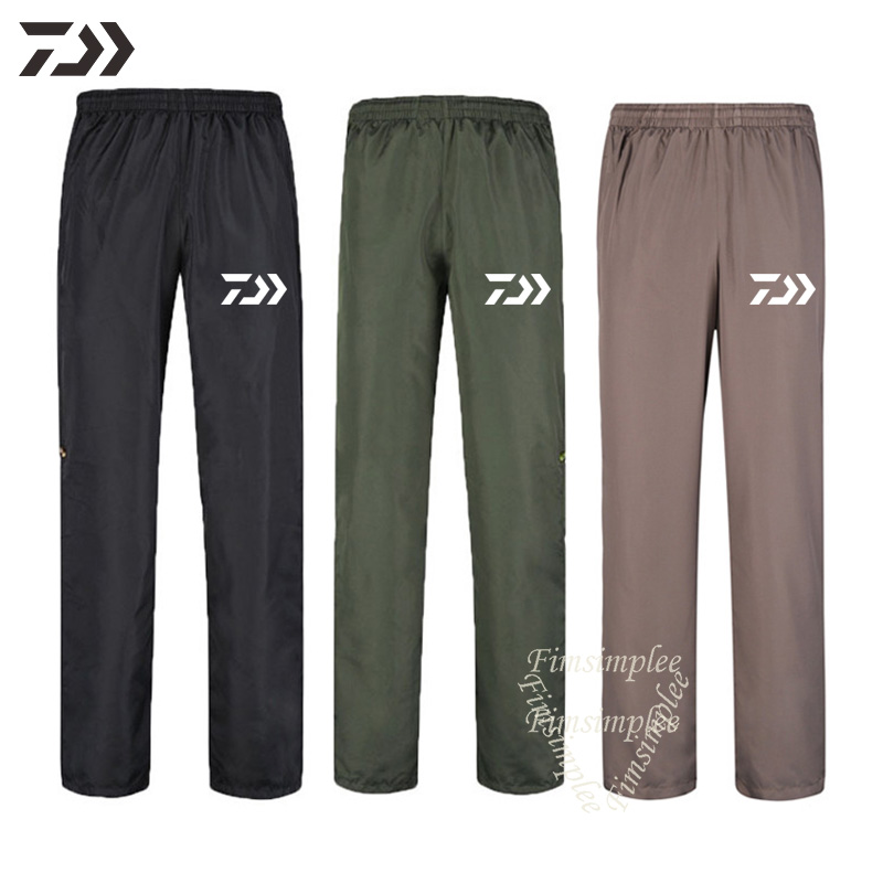 Waterproof Pant Daiwa Windproof Thermal Outdoor Fishing Pants Unisex Solid Running Hicking Quick Dry Spring Fishing Clothes Men