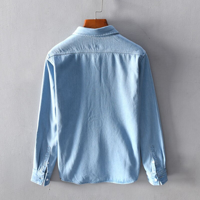 Chemise en Denim pour Homme, M-3XL coton, manches longues, style décontracté, épais, garde au , hiver , taille 100%