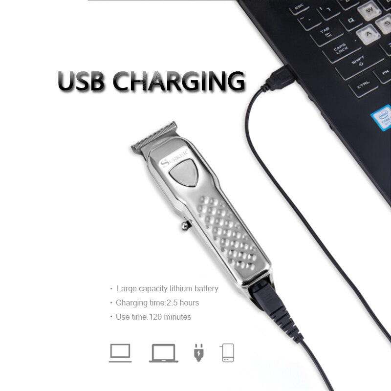 Rechargeable cordless hair clipper powerful hair trimmer for men electric cutter hair cutting machine haircut tool