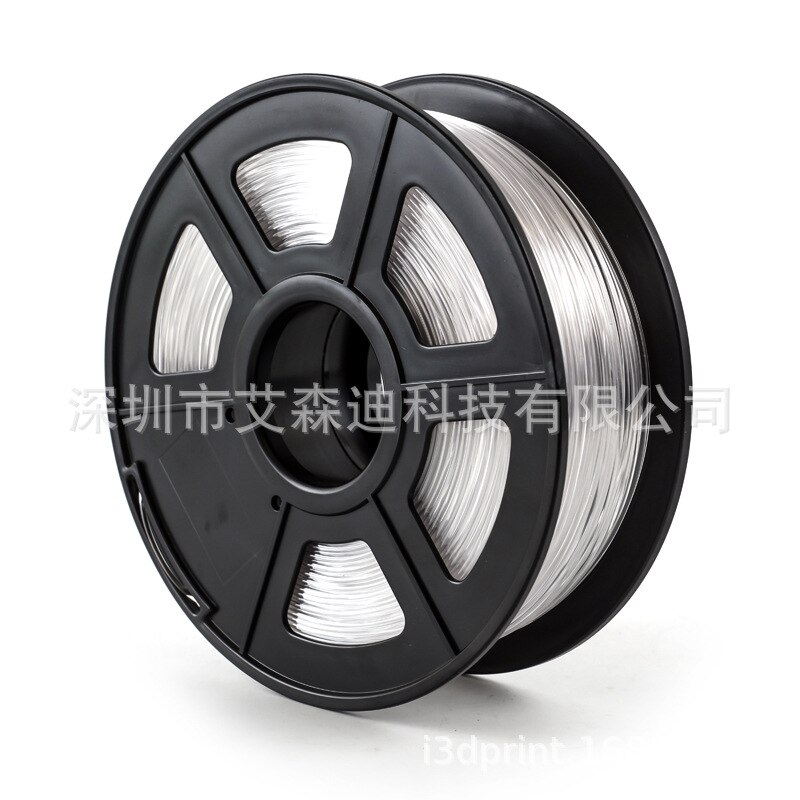 Filament 3D Printing PLA Polymer Composite Material 1.75mm1kg Has Better Temperature Resistance Impact Strength Gloss Smooth: transparent