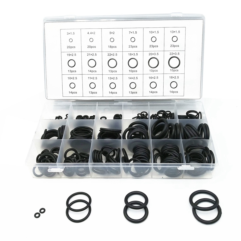 279 Pcs Rubber O-Ring Gasket Ring Assortment Kits Thickness 1.5mm 2.5mm 3.5mm