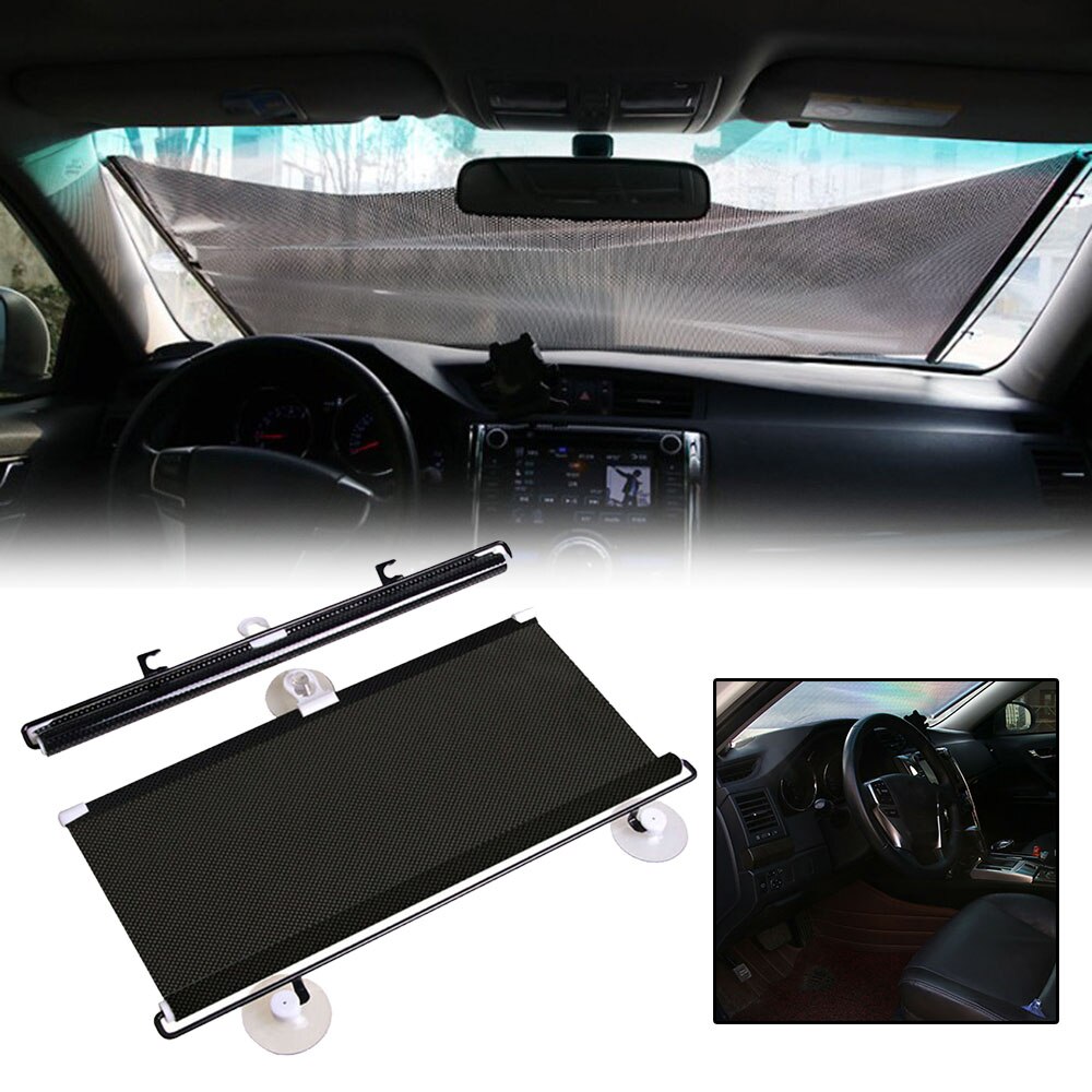 Windshield Sun Visor Sun Shade Anti-UV Block Sun Visor Auto Retractable