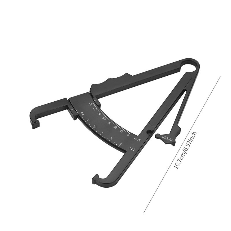 Lichaamsvet Monitoren Vet Tester Body Huidplooi Tape Meting Tool met Meetlint Lichaamsvet Monitoren Remklauw Gezondheidszorg Tool