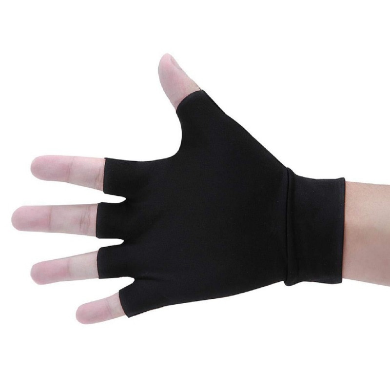 Unisex Mannen Vrouwen Therapie Compressie Handschoen Hand Artritis Gezamenlijke Pijnbestrijding Gezondheidszorg Half-vinger Handschoenen