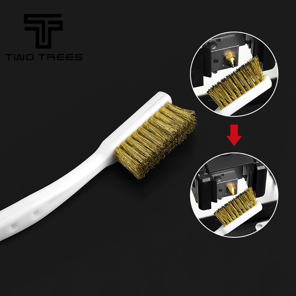 3D Printer Cleaner Tool Copper Wire Toothbrush Copper Brush Handle For Nozzle Block Hotend Cleaning Bed Cleaning Parts