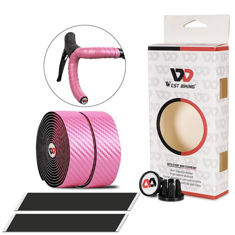 2 stuks fiets kurk stuurlinten fiets demping anti-vibratie wrap race mountainbike stuur kurk stuurlint n: P