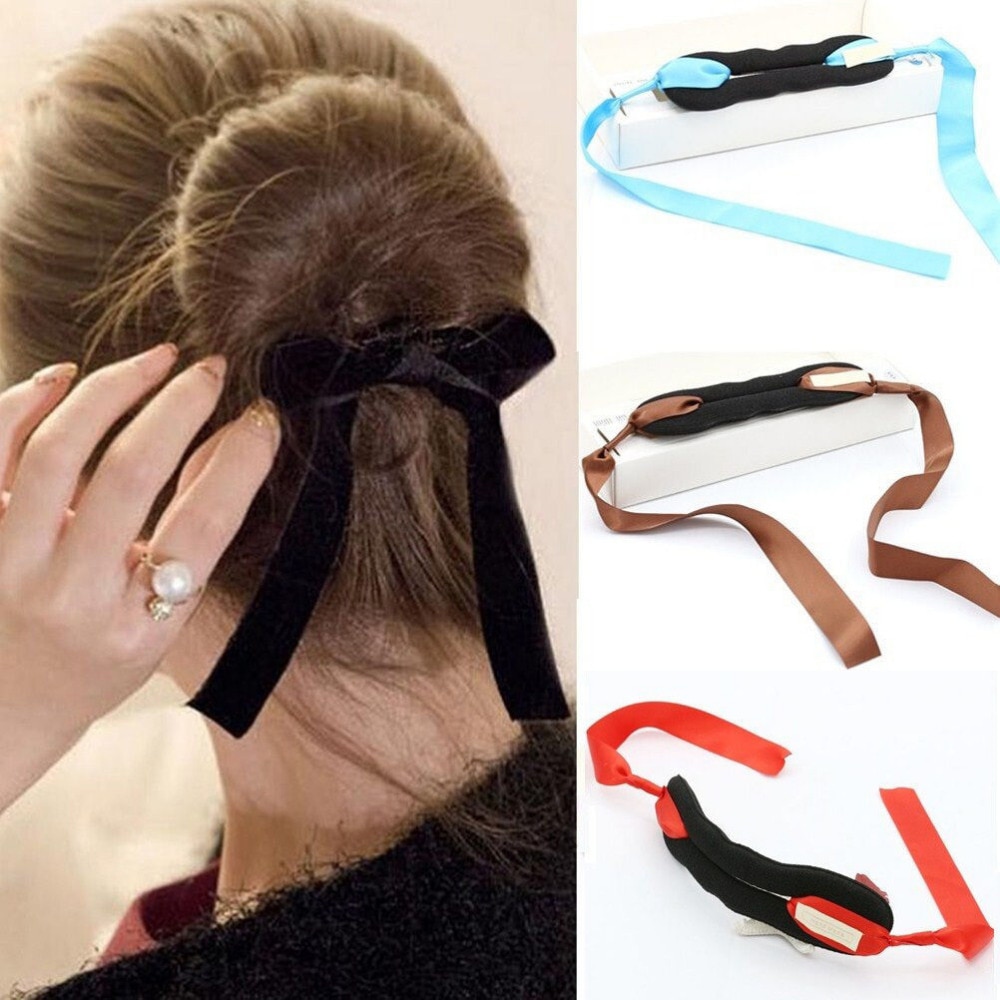 Herramientas de peinado para el cabello de anillos grandes fáciles, esponja de espuma mágica para hacer moños, rosquillas, productos de peinado, accesorios para el cabello para niñas y mujeres