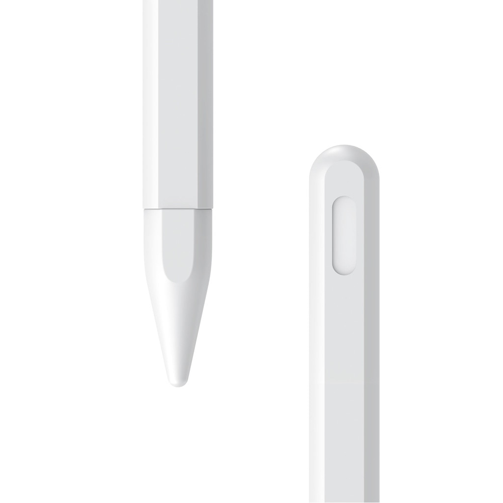 Elastyczne Silikonowe Etui Ochronne na Rysik - Pokrowiec Grip na Apple Pencil 2: Biały
