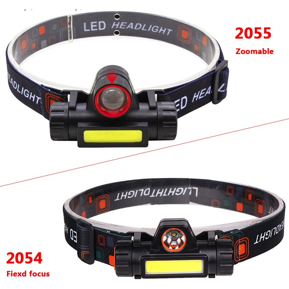 Xp-g  q5+ kolbe zoombar ledet hodelykt hode lommelykt lampe hodelykt innebygd oppladbart 18650 batteri bærbart lys