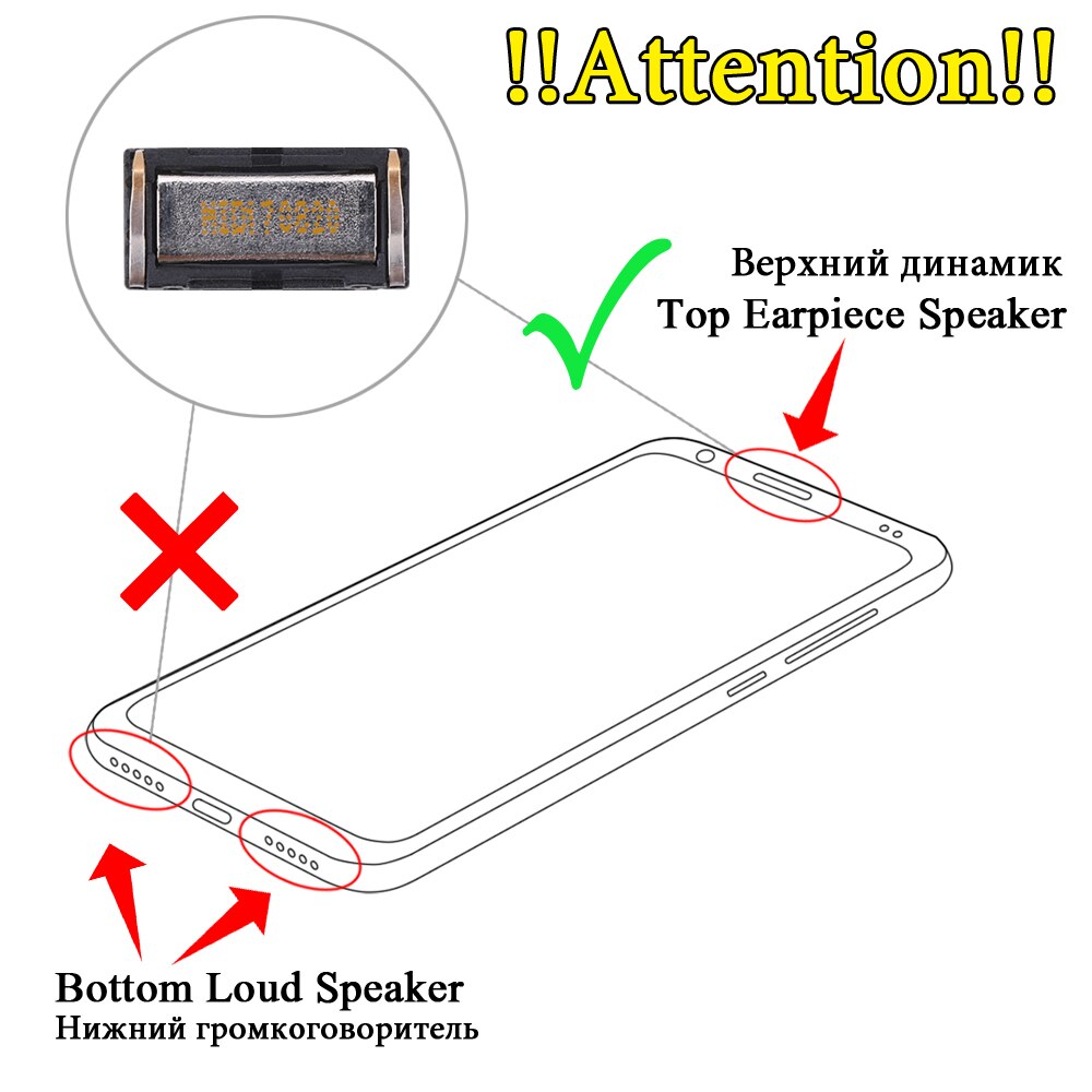 Haut-parleur avant de pièce d'oreille d'écouteur pour LG V20 V30 V40 V50 remplacent des pièces
